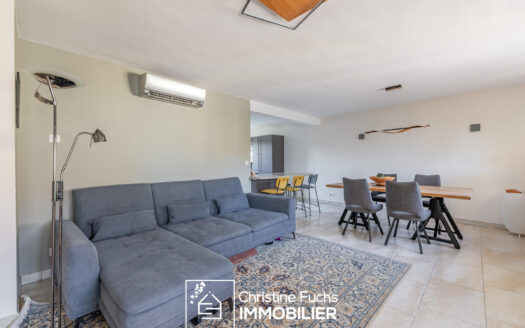 Niederhausbergen – Grand 3 pièces, terrasse, balcon, cave et garage