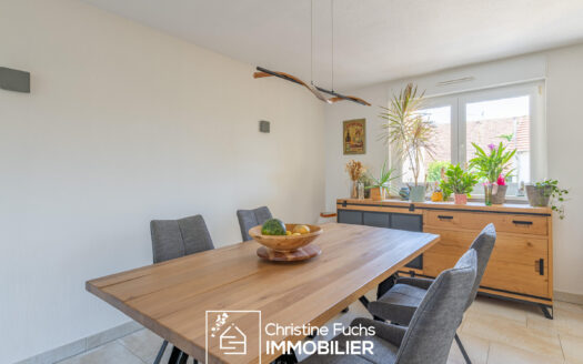 Niederhausbergen – Grand 3 pièces, terrasse, balcon, cave et garage