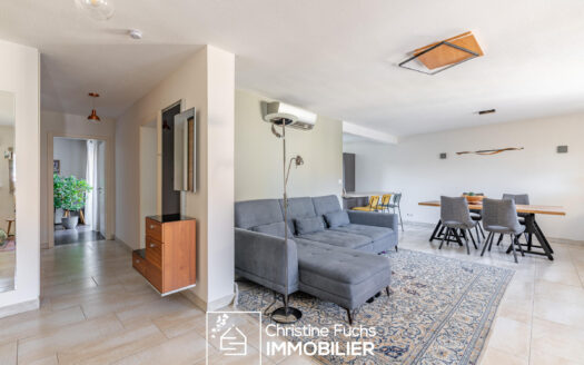 Niederhausbergen – Grand 3 pièces, terrasse, balcon, cave et garage