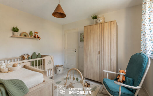 Niederhausbergen – Grand 3 pièces, terrasse, balcon, cave et garage